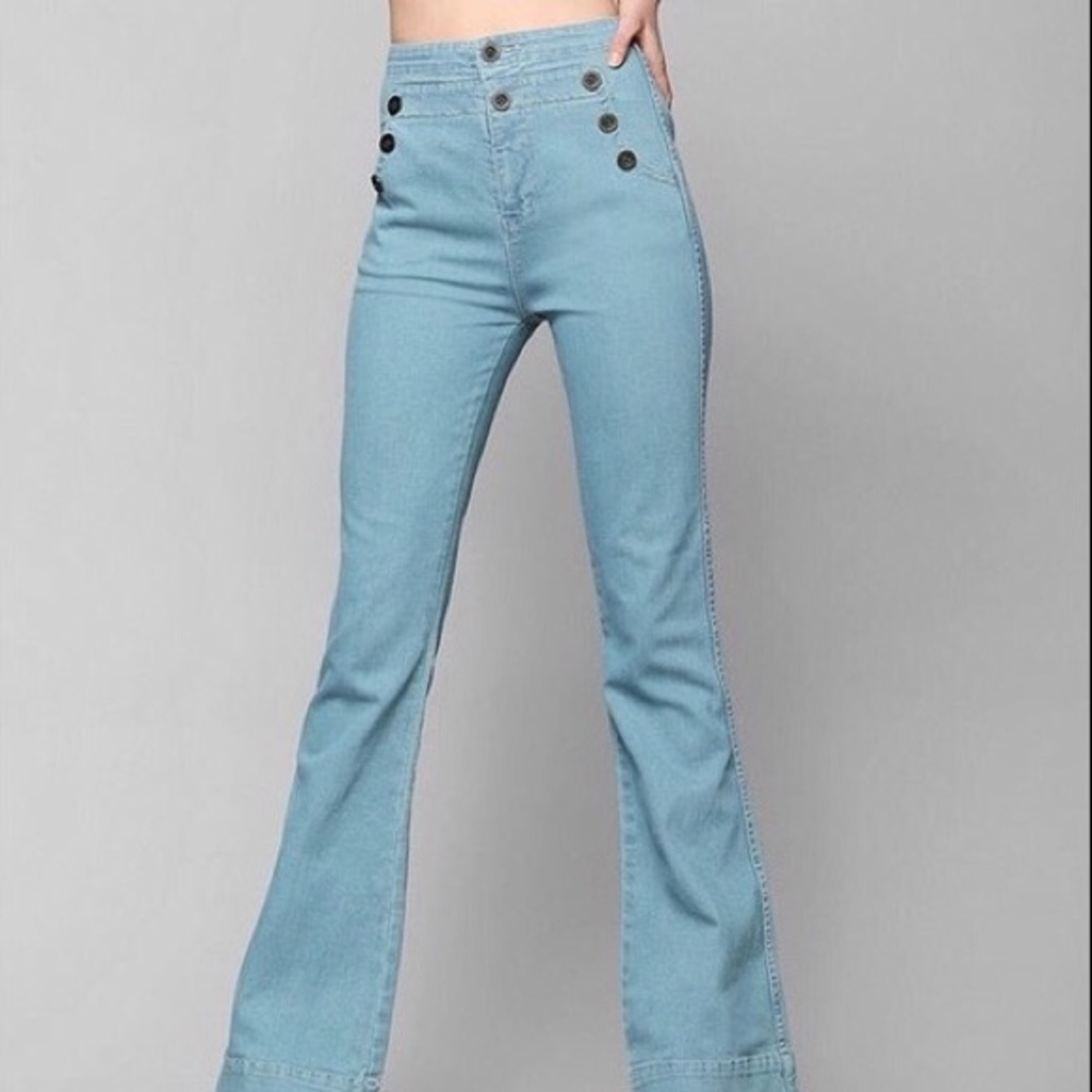 BDG sailor flares with tie detail on back 28